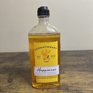 BATH & BODY WORKS AROMATHERAPY HAPPINESS BERGAMOT + MANDARIN WASH FOAM BATH 10oz